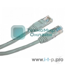 Коммутационный шнур Комм шнур, UTP, кат 5e,20m с RJ45 (серый)