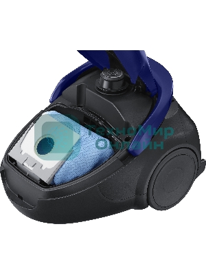 Пылесос Samsung VC20M251AWB синий, 460/2000 Вт, уборка сухая, пылесборник мешок 2.5 л