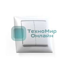 Выключатель Кунцево-Электро 2-кл. СП Селена 10А IP20 С510-379 белый