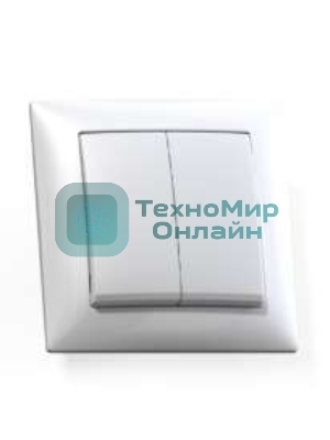 Выключатель Кунцево-Электро 2-кл. СП Селена 10А IP20 С510-379 белый