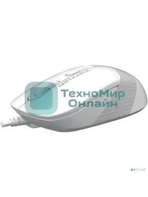 Мышь проводная A4Tech Fstyler FM10S белый/серый, 1600 dpi, USB, кнопки - 4