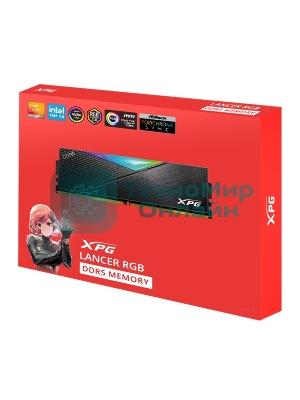 Оперативная память XPG Lancer, DDR5, 32Gb (2x16GB), 8000MHz, CL38, DIMM, с радиаторами, RGb черный