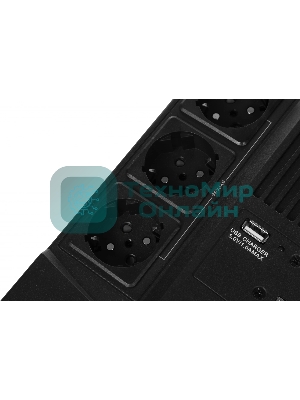 Источник бесперебойного питания SKAT-UPS 800 AI ИБП 220В 480Вт 1 АКБ 9А.ч внутр. меандр. стаб-ция напр-я. 6 выходов Бастион 452