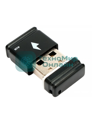 Флешка USB Gembird GFL-2.0-4mini, 4Gb, USB 2.0, R/W 30/15, черный