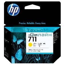 Картридж струйный HP №711 CZ136A желтый x3уп. для HP DJ T120/T520 (29мл)