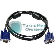 Кабель соединительный SVGA (15M/M) 1,8m 2 фильтра TV-COM QCG120H-1.8M