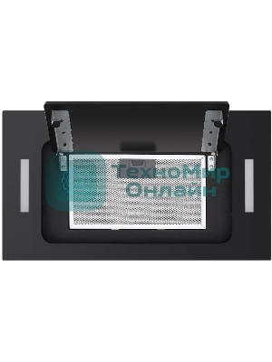 Вытяжка встраиваемая HOMSair Crocus Push 52 черный, 51.8 см, 850 куб. м/ч, 53 дБ