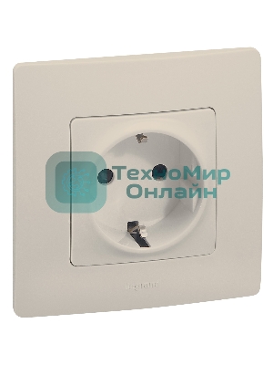 Розетка 2К+З винты, сл. кость ETIKA 