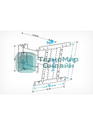 Кронштейн для LCD Holder LCD-SU4601-B черный, диагональ экрана 26″–50″до 35кг.