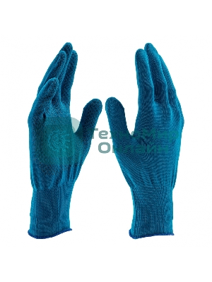 Перчатки из синтетической нити, ПВХ точка, 13 класс, 