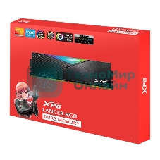 Оперативная память XPG Lancer RGB, DDR5, 64GB (2x32GB), 6000MHz, CL30, DIMM, с радиаторами, RGB, черный