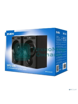 Акустическая система SVEN SPS-535, черный, акустическая система 2.0, USB, мощность 2x3 Вт(RMS)