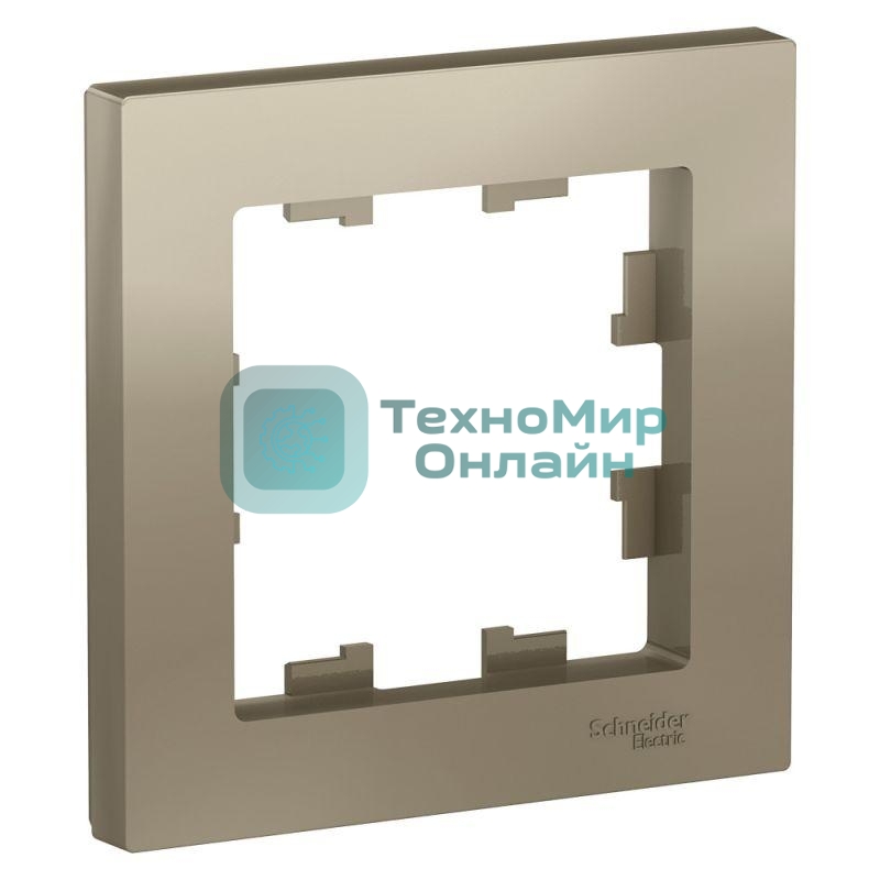 Рамка 1-м AtlasDesign шампань SchE ATN000501