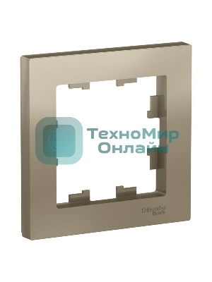 Рамка 1-м AtlasDesign шампань SchE ATN000501