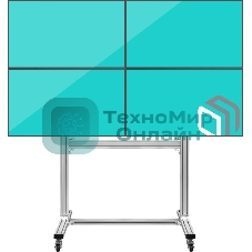 Напольный мобильный стенд ONKRON FSPRO2L-22 для видеостен 2х2 4 x 40”- 50