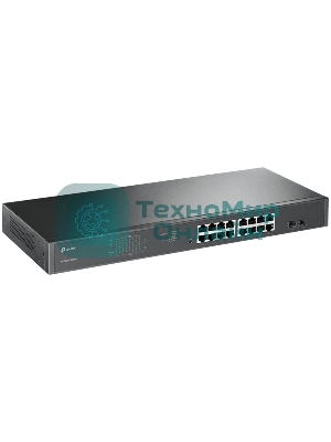 Коммутатор 16-port Gigabit PoE Easy Smart switch, 802.3af on ports 1-16, PoE budget 192 watts, desktop and rack-mountable