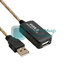 Удлинитель активный USB2.0-repeater ExeGate EX-UAE-AMAF-5.0 (Am/Af, 5м)