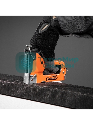 Набор Sparta: степлер мебельный регулируемый, скобы 500 шт, рулетка 2м., тип скобы 53, 4-14 мм