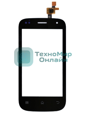 Сенсорное стекло (тачскрин) для Fly IQ445 Genius, черное