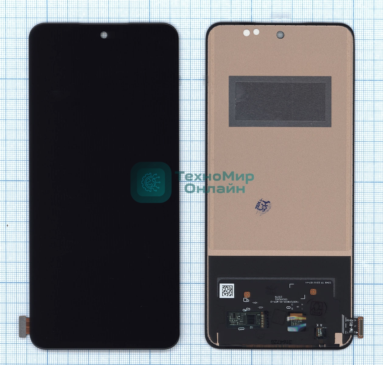 Дисплей для OnePlus Ace 2V, Nord 3 в сборе с тачскрином TFT черный