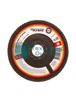 Круг лепестковый торцевой, P24, 125х22,2мм Kranz