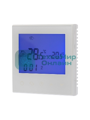Терморегулятор с автоматическим программированием и сенсорными кнопками Rexant R100W (белый)
