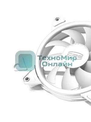 Вентилятор для корпуса PCCooler F3 T120 ARGb белый, 120 мм, 1800 об/мин, 21.6 дБ, 4 pin