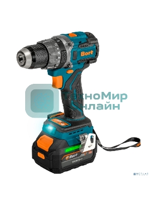 Дрель-шуруповерт Bort BAB-21U, 18 В, 4 Ач, 100 Нм, бесщеточный
