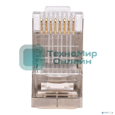 Разъем сквозной RJ-45(8P8C) Rexant под витую пару, FTP, CAT 6 (Упаковка 100 шт)