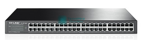 Коммутатор TP-Link SMB TL-SF1048 48-port 10/100M Switch, 48 10/100M RJ45 ports, 1U 19-inch rack-mountable steel case