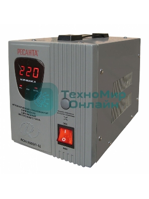 Стабилизатор напряжения Ресанта АСН-2000/1-Ц электронный однофазный серый