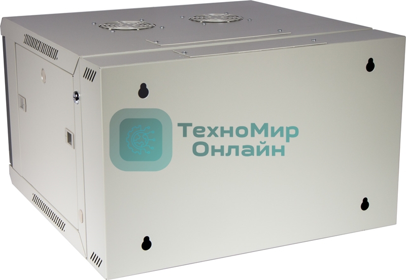 Шкаф настенный серии Pro, 3-секционный, 9U 600x600, стеклянная дверь