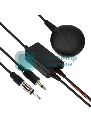 Антенна автомобильная внутрисалонная (радио/ТВ) Rexant активная (модель RX-502)
