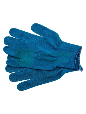 Перчатки из синтетической нити, ПВХ точка, 13 класс, 