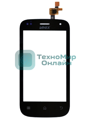 Сенсорное стекло (тачскрин) для Fly IQ445 Genius, черное