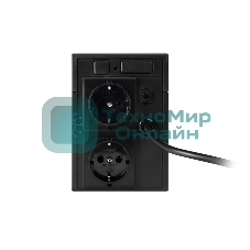 Источник бесперебойного питания SMARTWATT UPS UNI 450 черный 450/250 ВА/Вт, линейно-интерактивный, напольный, LED индикация, Shuko CEE7/4 - 2 шт.