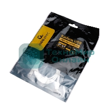 Кабель USB2.0 Cablexpert CC-USB2S-CMCM-1M-W Type-C/Type-C, 3А, 65Вт, PD/QC3.0, силиконовый, 24AWG, медь, 1м, белый, пакет