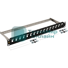 Патч-панель наборная Lanmaster LAN-PPN16OK-STP 19