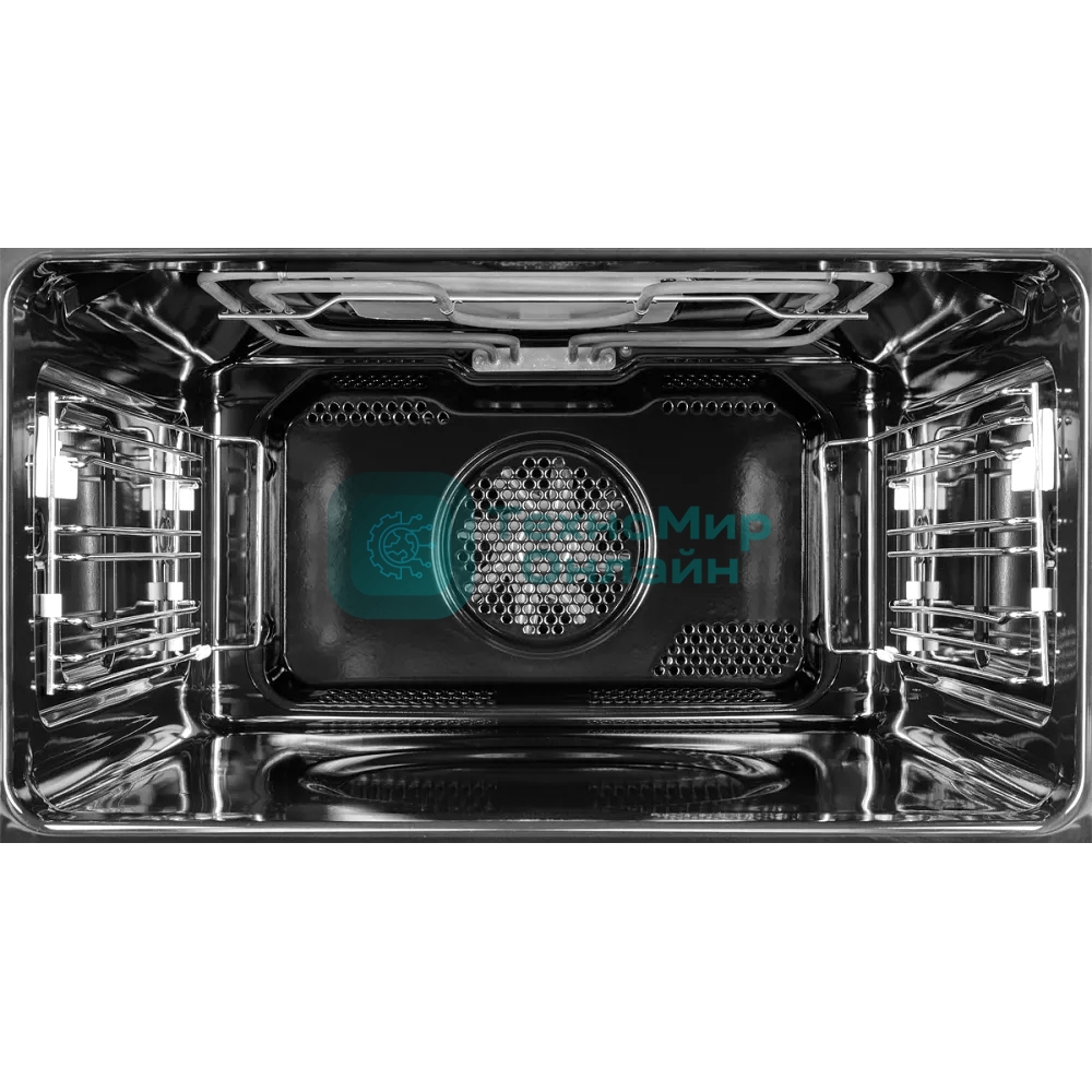 Встраиваемый духовой шкаф компактный, с СВЧ, ШхВхГ: 59.5х45.4х56.8 см, 50 л, гидролизная очистка, черный