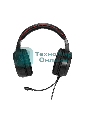 Гарнитура ExeGate Gaming HS-520G чёрный, проводная, 2 x mini jack 3.5 мм + USB, подсветка, регулятор громкости