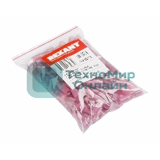 Клемма плоская Rexant полностью изолированная термоусаживаемая гнездо 6.6 мм 0.5-1.5 мм² (РПи-м-т 1.5-(6.3) красный