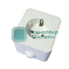 Розетка 1-м ОП Клио 16А с заземл. IP44 белый UNIVersal К2228