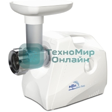 Мясорубка электрическая Ротор Дива Люкс ЭМШ 35/300-1 белый, 1500 Вт, 0.6 кг/мин, насадки - 1
