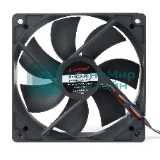 Вентилятор для корпуса Gembird черный, 120 мм, 2000 об/мин, 32.5 дБ, 4 pin