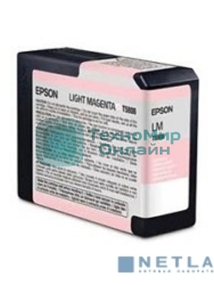 Картридж струйный Epson C13T580B00 светло-пурпурный (80мл)
