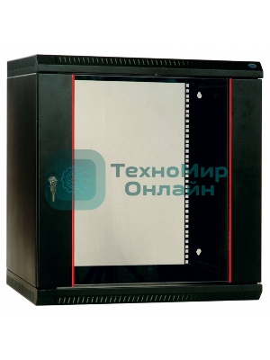 Шкаф телеком. настенный разборный 9U (600х350) дверь стекло (ШРН-Э-9.350) (1 коробка)