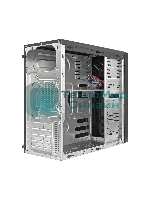 Компьютерный корпус Minitower ExeGate MA-372UX Black, mATX UN450, 120мм 2*USB+2*USB3.0, Audio