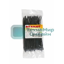 Хомут-стяжка кабельная нейлоновая Rexant 150 x2,5 мм, черная, упаковка 100 шт.