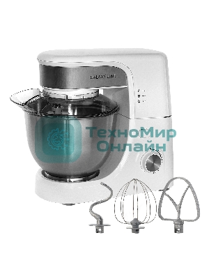 Миксер Galaxy Line GL 2231, белый, планетарный, 700 Вт, 12 скоростей