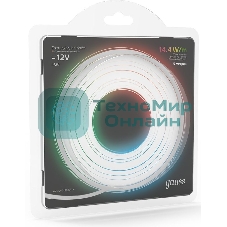 Лента светодиодная Gauss 312000414 LED 5050/60-SMD 14.4W 12V DC RGB блистер 5м